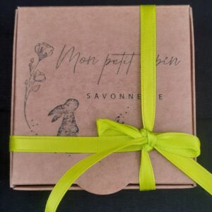 Coffret 4 minis savons fermée-Mon petit Lapin